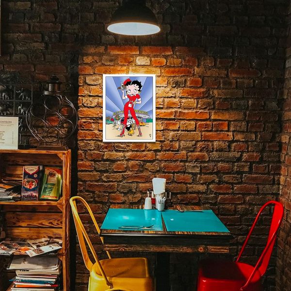 Metallskilt - Betty Boop Diner 