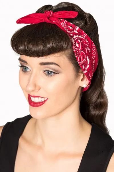 Bandana Rød Paisley