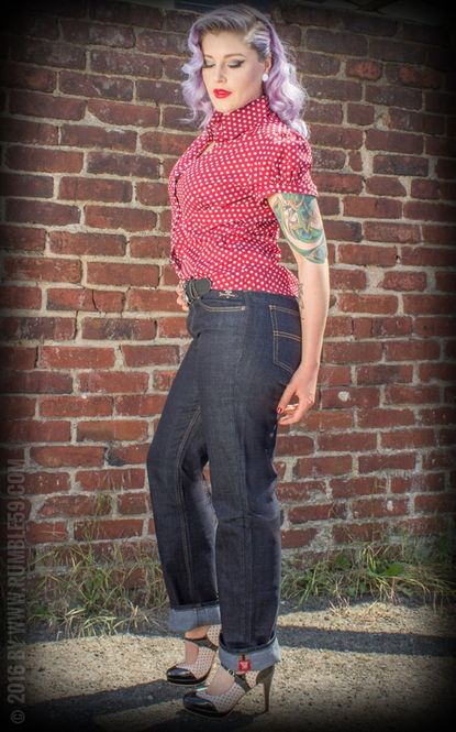 Main Image Rumble59 - Denim Garage Gal - Stright Cut