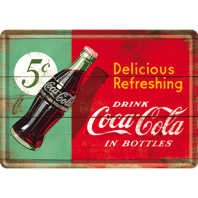Hovedbilde Metallskilt - Coca-Cola 1950 AD