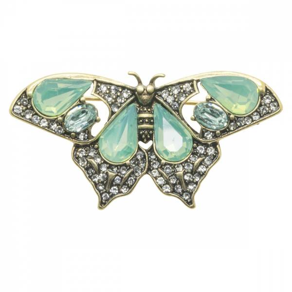 Brosje - Butterfly in Pacific Opal
