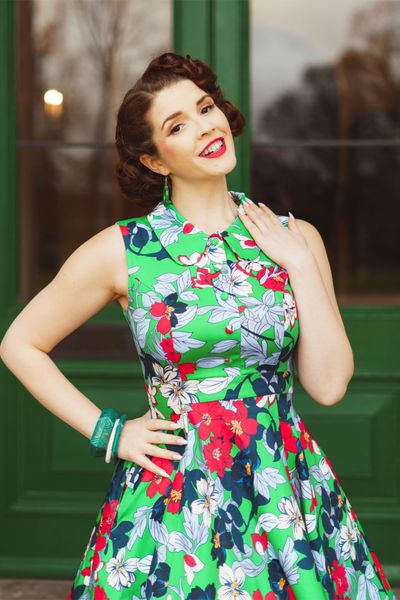 H&R - Emerald Botanica Swingkjole