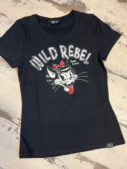 Hovedbilde Queen Kerosin - Wild Rebel T-skjorte - Sort
