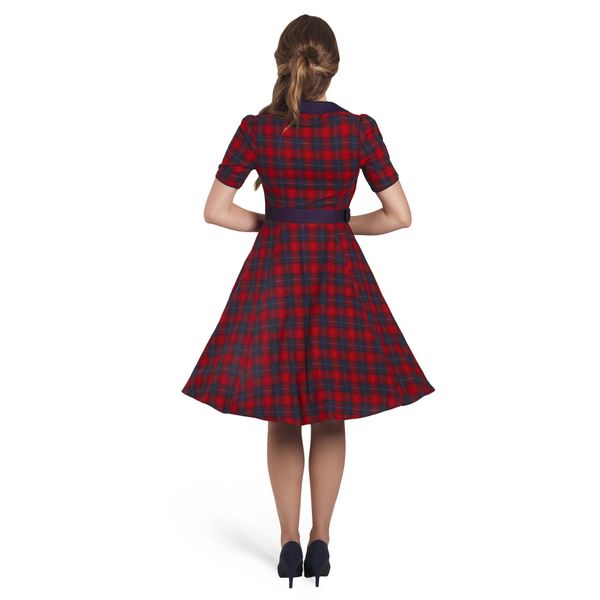 Dolly & Dotty - Penelope Rockabilly Rød Rutet