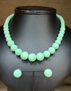 Hovedbilde Perlekjede - Sett Med &Oslash;redobber - Mint