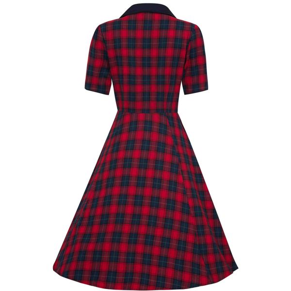 Dolly & Dotty - Penelope Rockabilly Rød Rutet