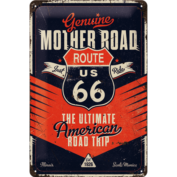 Metallskilt - Route 66 The Ultimate Road Trip